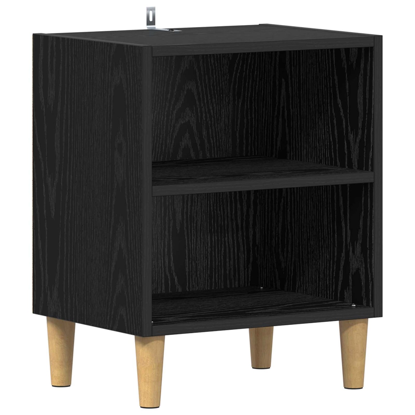 Bed Cabinet 2 pcs Black Oak 40 x 30 x 50 cm Engineered Wood