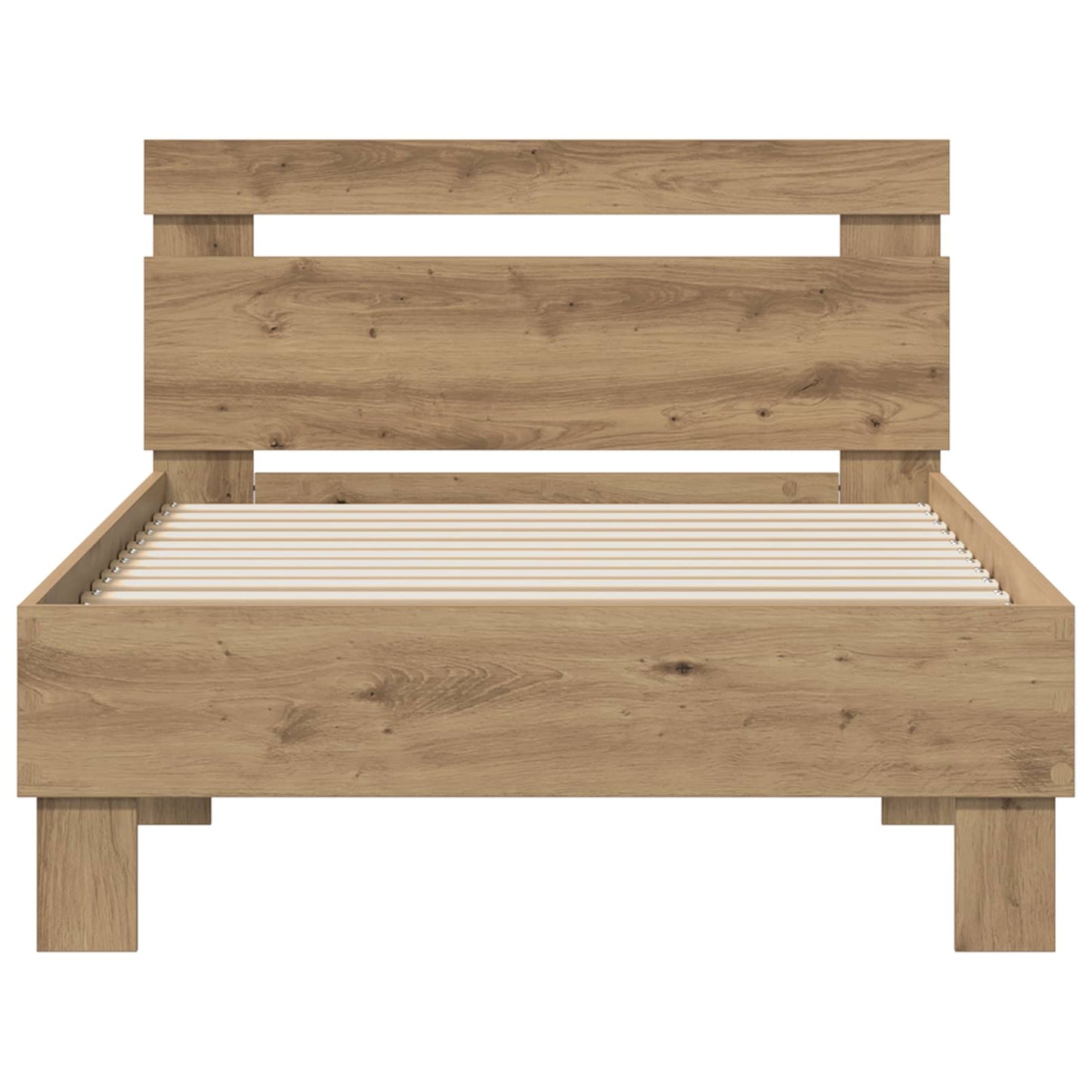 Bed Frame Artisan Oak 98.5 x 200 cm Engineered Wood