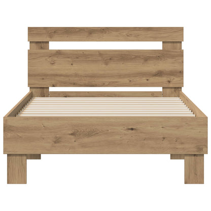 Bed Frame Artisan Oak 98.5 x 200 cm Engineered Wood