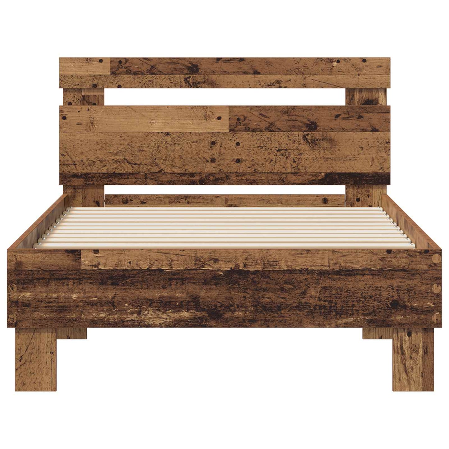 Bed Frame Old Wood 75 x 190 cm Engineered Wood
