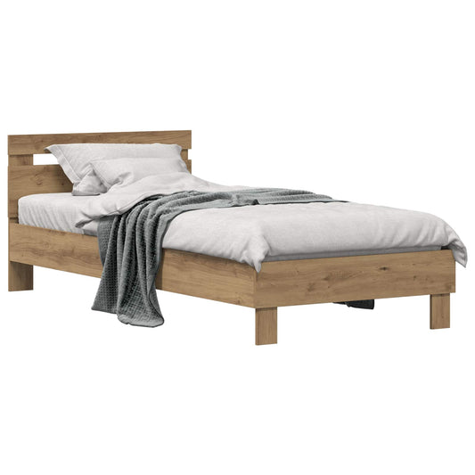 Bed Frame Artisan Oak 75 x 190 cm Engineered Wood