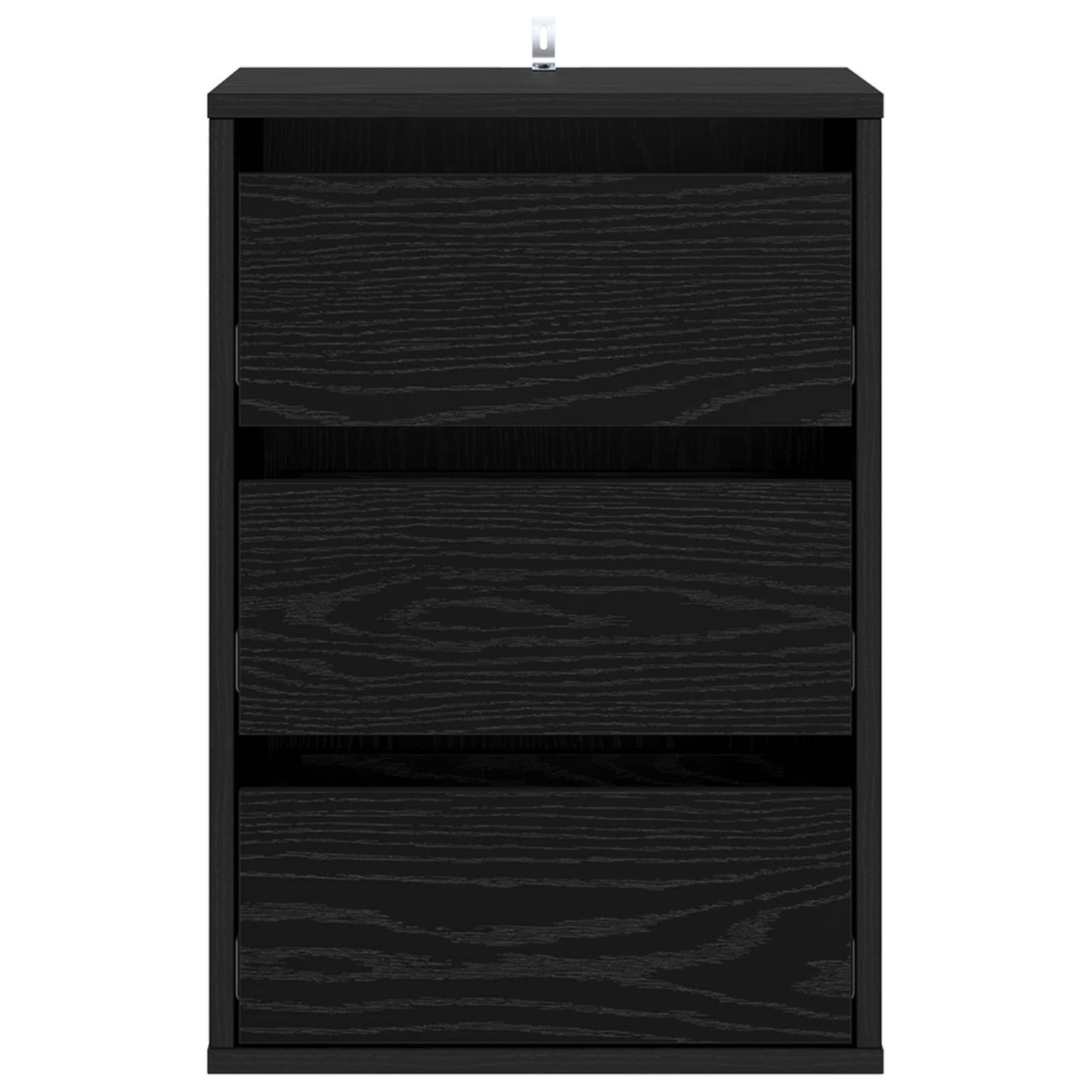 Drawer Cabinet Black Oak 41 x 40 x 58 cm Engineered Wood