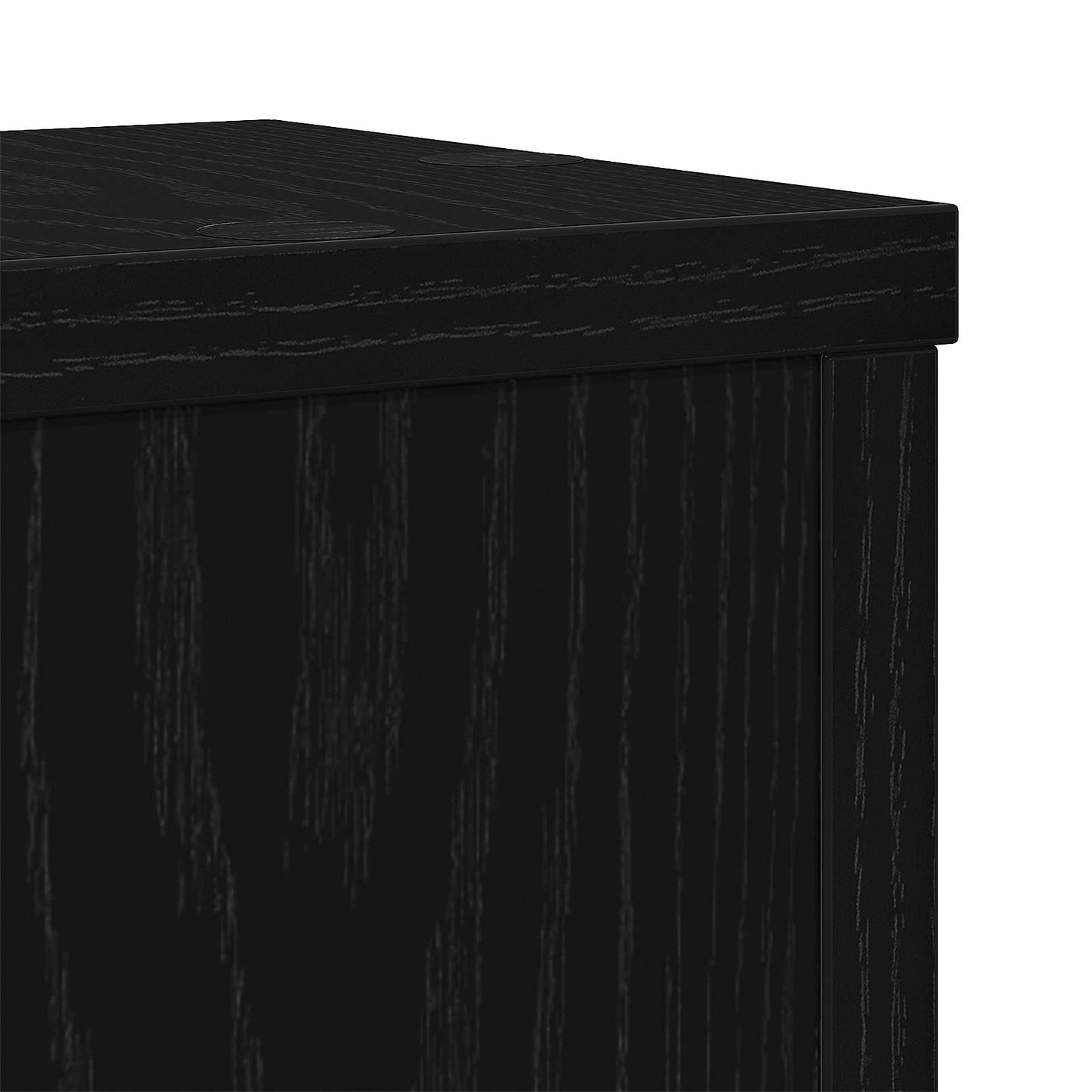 Plant Stand 2 pcs Black Oak 15 x 15 x 20 cm Engineered Wood