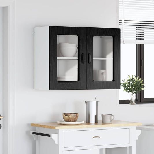 Kitchen Cabinet with Storage Kalmar Black Oak 80 x 31 x 60 cm