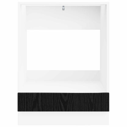 Oven Cabinet LUCCA Black Oak 60 x 46 x 81.5 cm Engineered Wood