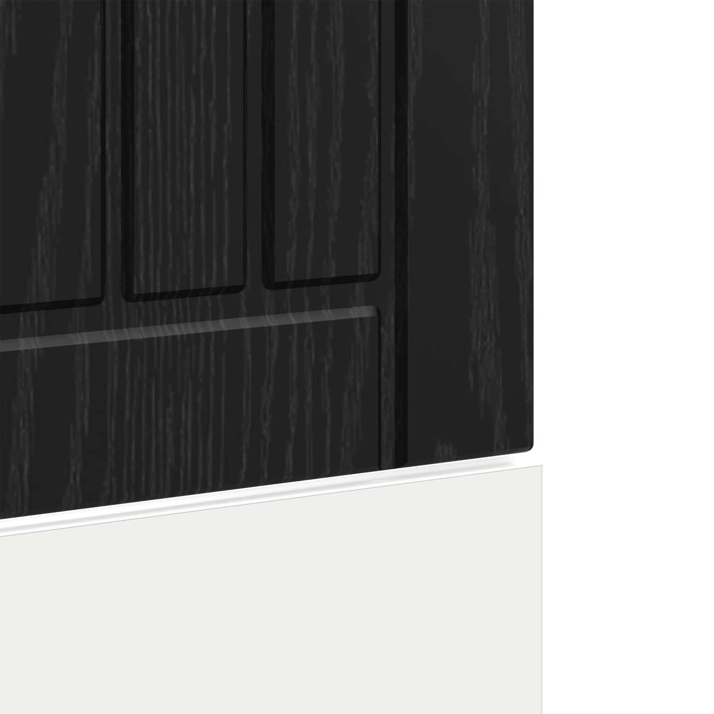 Kitchen Cabinet Black Oak 60 x 1.5 x 67 cm Engineered Wood