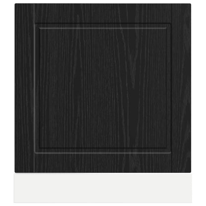 Kitchen Cabinet Black Oak 60 x 1.5 x 67 cm Engineered Wood