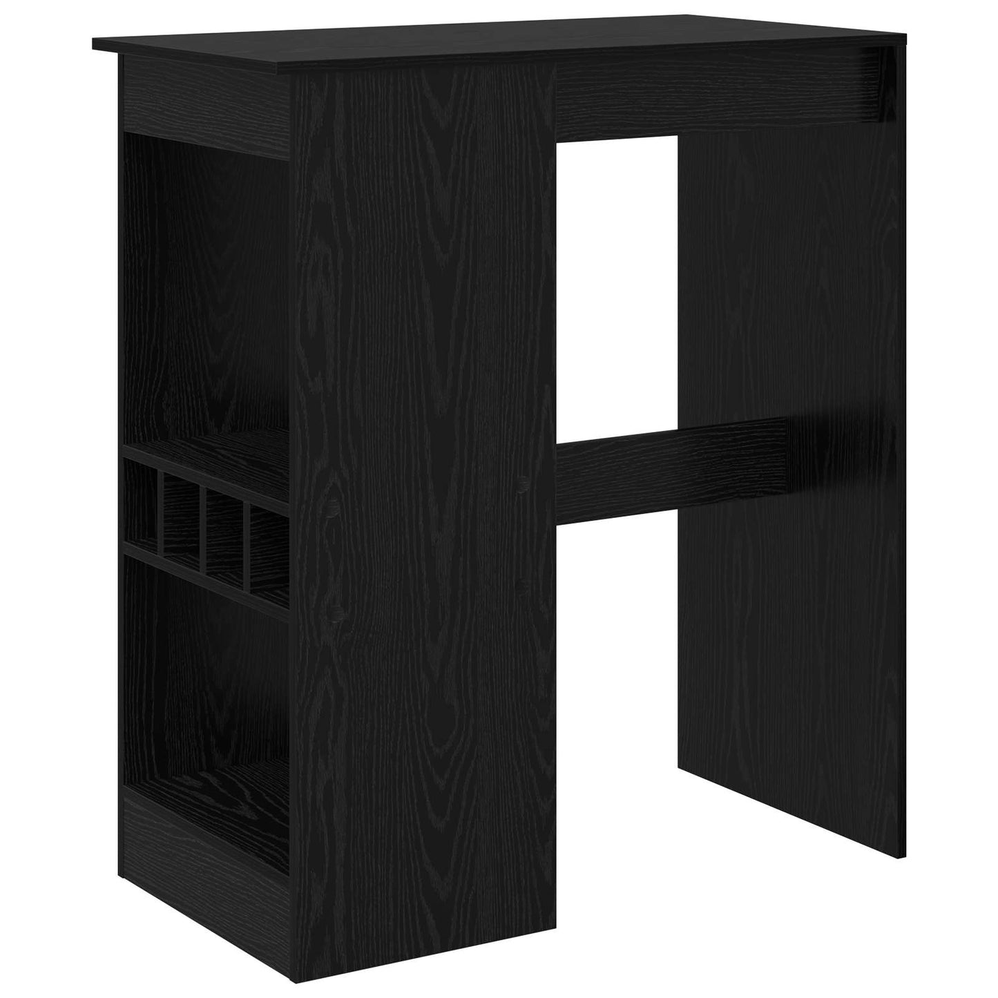 Bar Table 90 x 47.5 x 103.5 cm Engineered Wood Black Oak