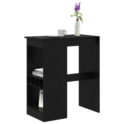 Bar Table 90 x 47.5 x 103.5 cm Engineered Wood Black Oak