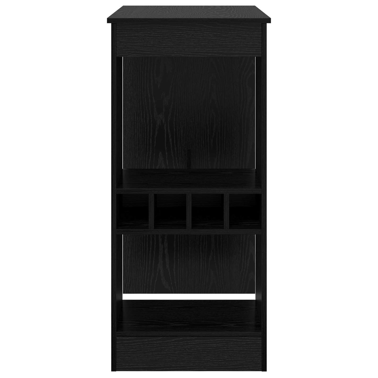 Bar Table 90 x 47.5 x 103.5 cm Engineered Wood Black Oak