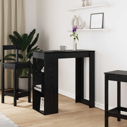 Bar Table 102 x 50 x 103.5 cm Engineered Wood Black Oak