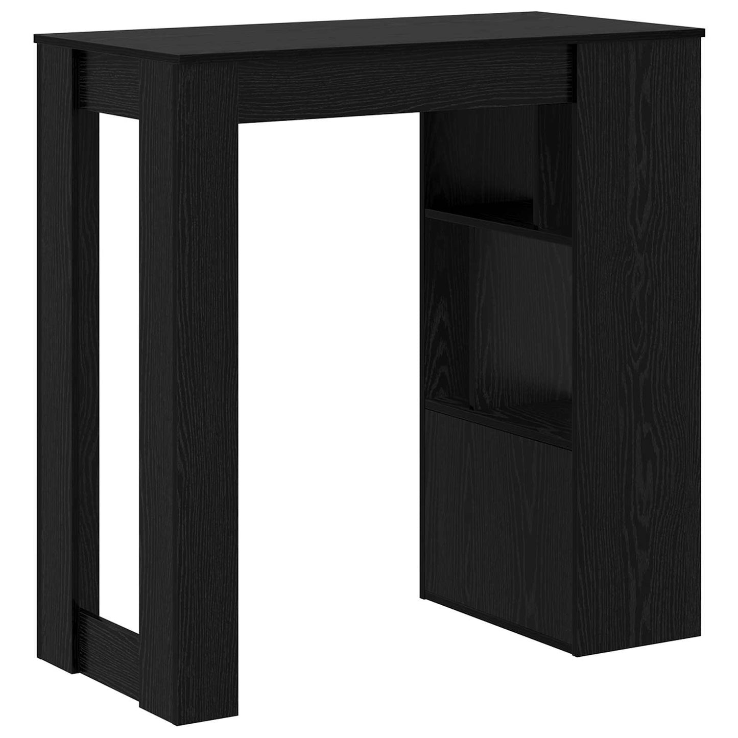 Bar Table 102 x 50 x 103.5 cm Engineered Wood Black Oak
