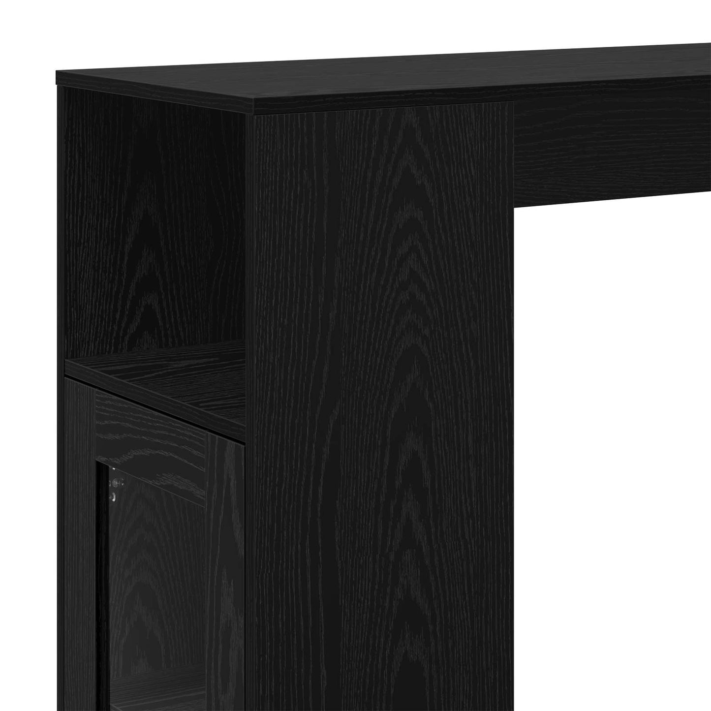 Bar Table Black Oak 101 x 40 x 103.5 cm Engineered Wood