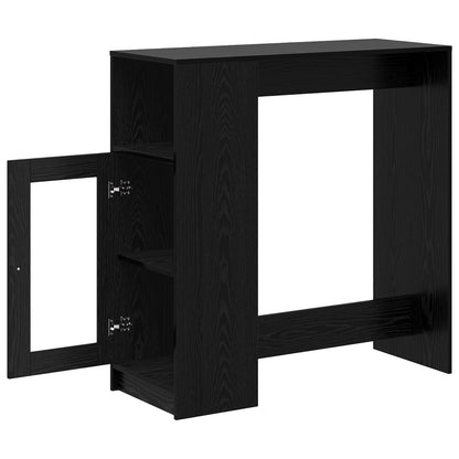 Bar Table 101 x 40 x 103.5 cm Engineered Wood Black Oak