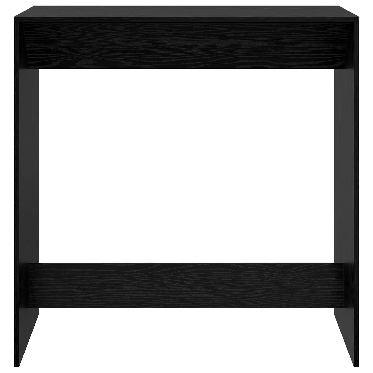 Bar Table Black Oak 102 x 50 x 103.5 cm Engineered Wood