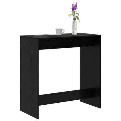 Bar Table Black Oak 102 x 50 x 103.5 cm Engineered Wood
