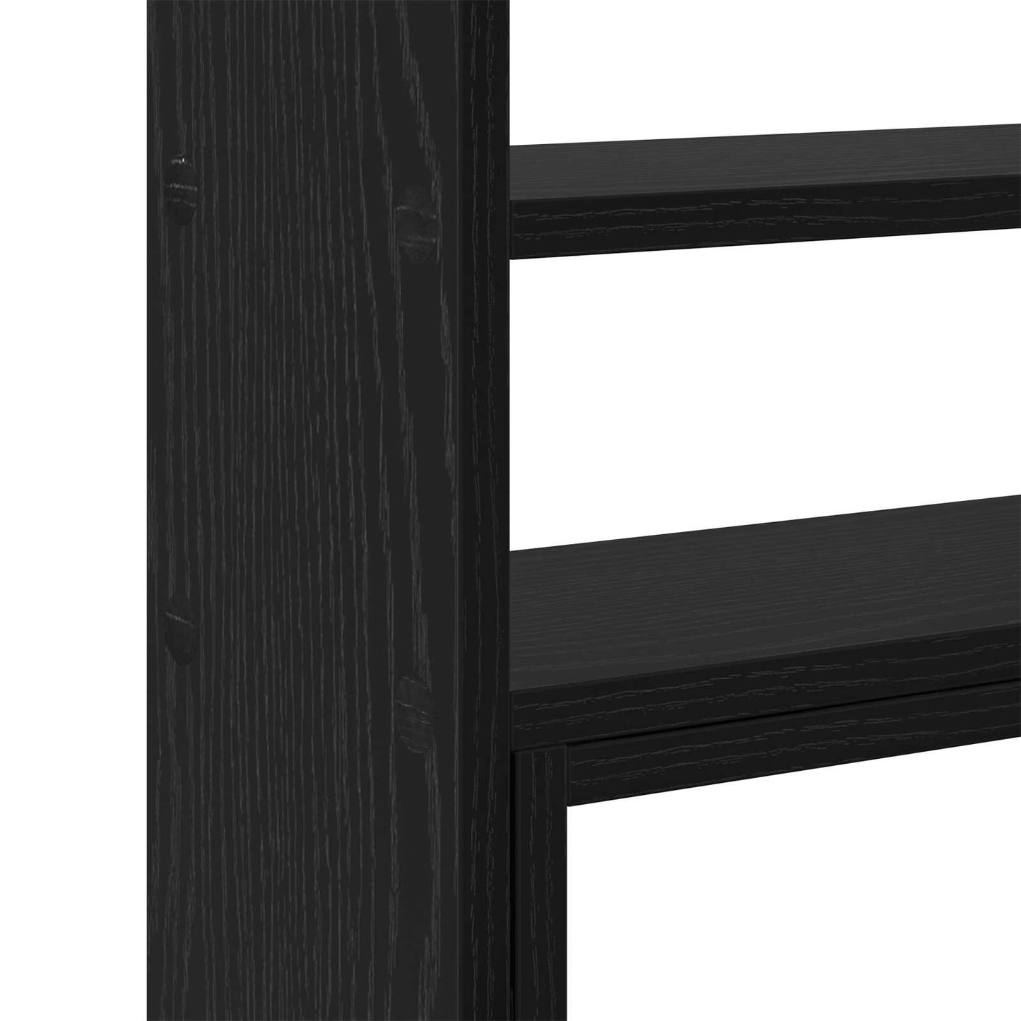 Monitor Desk Stand Black Oak 40 x 17x 41 cm Engineered Wood