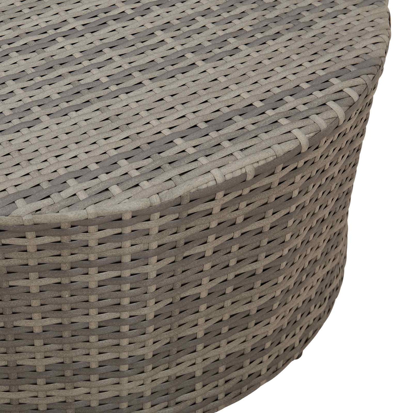 Outdoor Coffee Table Grey Ø 68 x 30 cm Poly Rattan