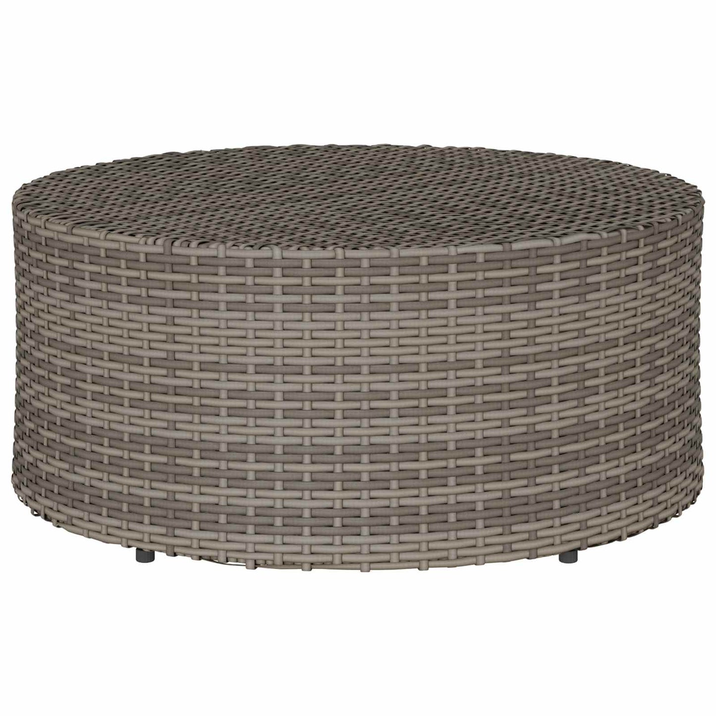 Outdoor Coffee Table Grey Ø 68 x 30 cm Poly Rattan