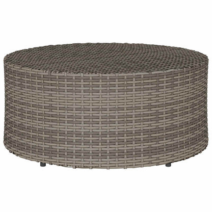 Outdoor Coffee Table Grey Ø 68 x 30 cm Poly Rattan