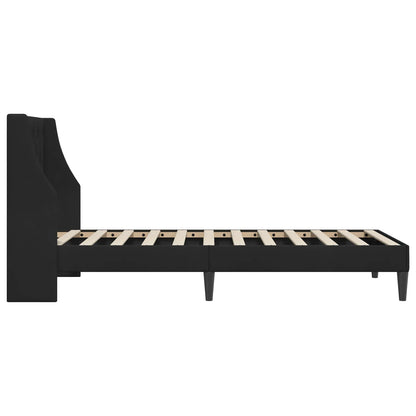 Bed Frame with Headboard Black 90 x 190 cm Velvet