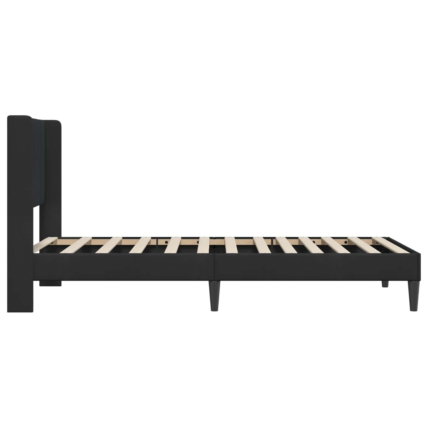 Bed Frame with Headboard Black 90 x 190 cm Velvet