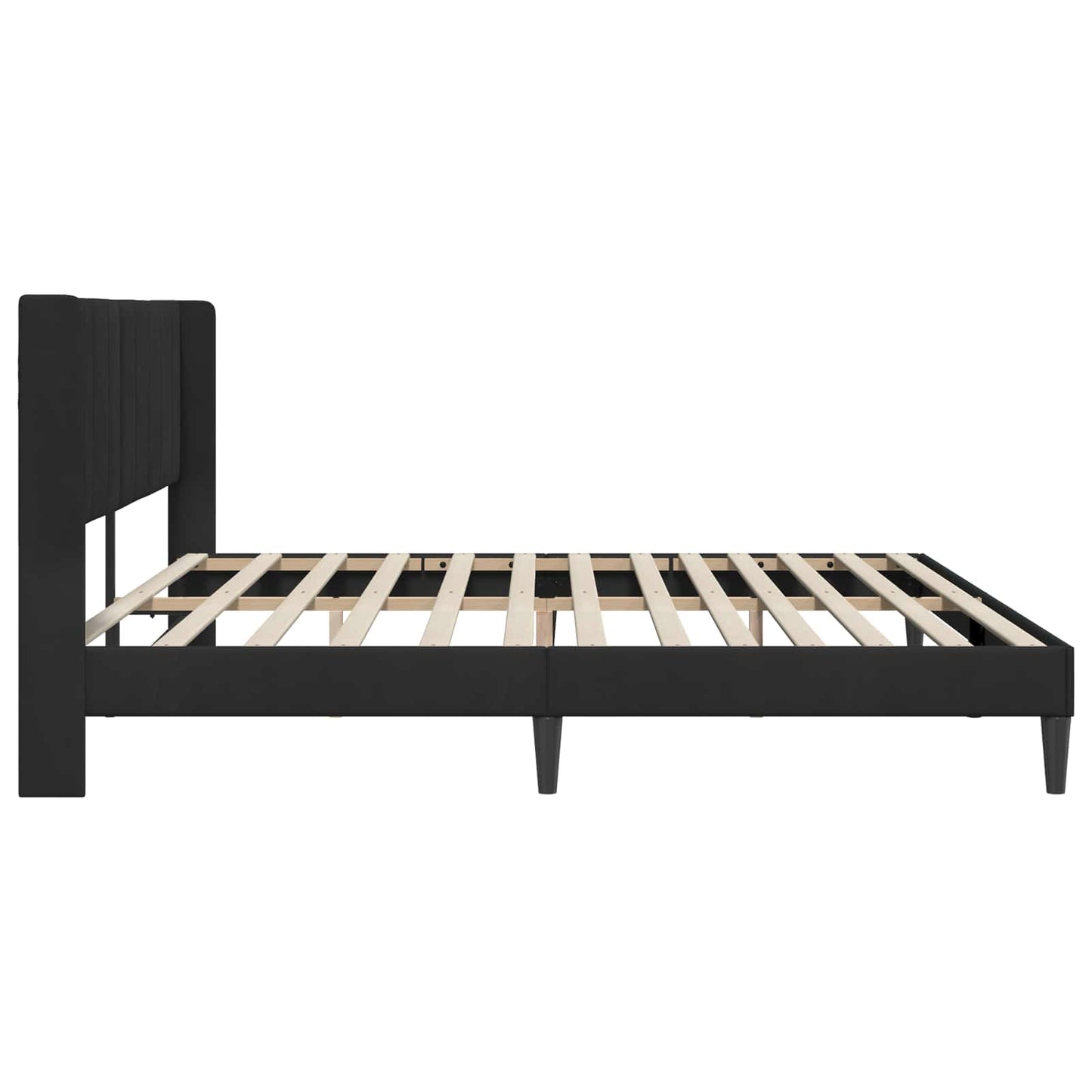 Bed Frame with Headboard Black 180 x 200 cm Velvet
