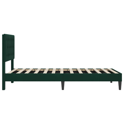 Bed Frame with Headboard Black 90 x 190 cm Velvet