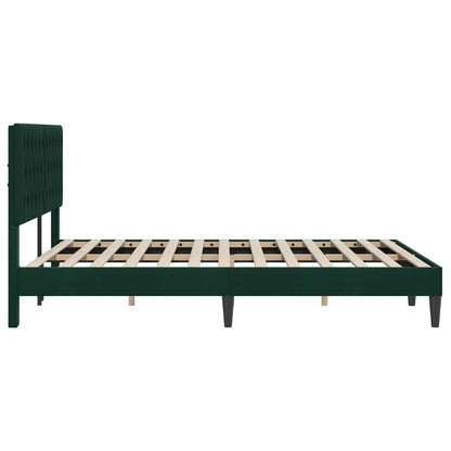 Bed Frame with Headboard Black 180 x 200 cm Velvet