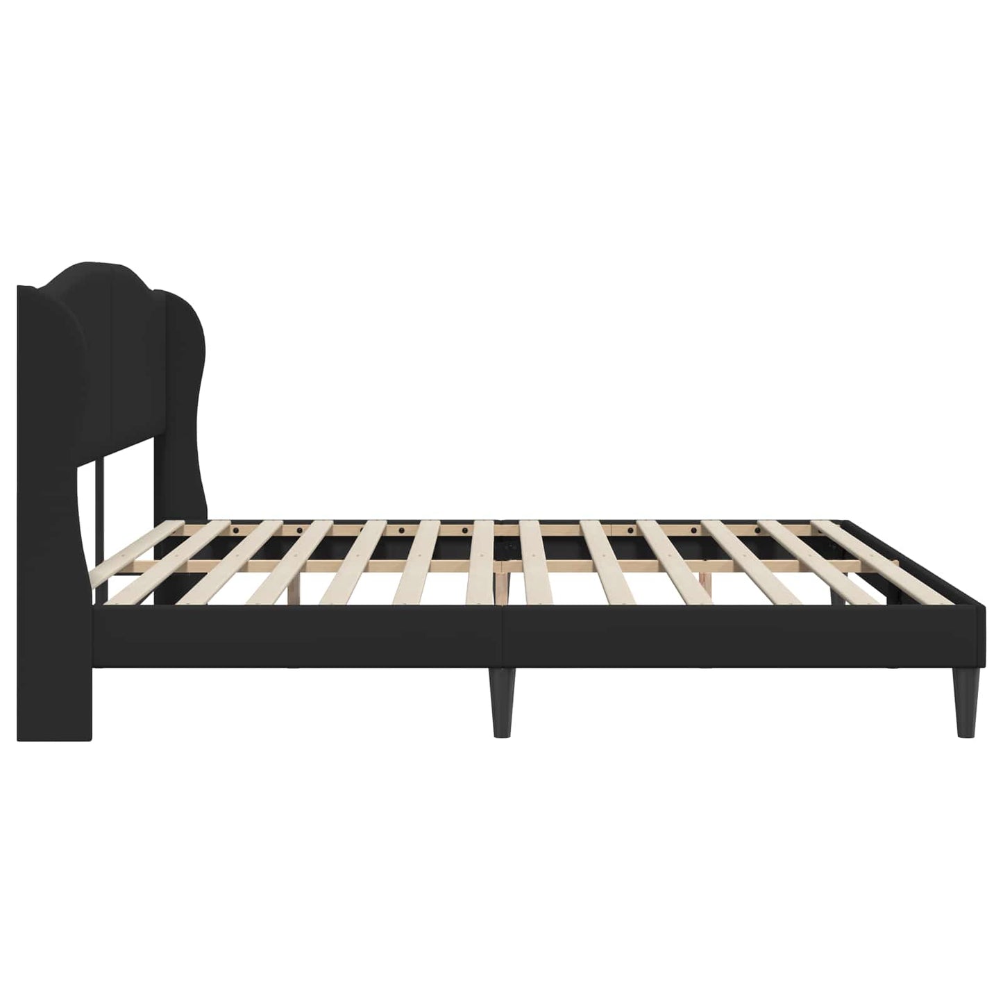 Bed Frame with Headboard Black 180 x 200 cm Faux Leather