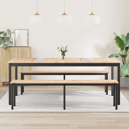 Dining Table Natural 200 x 100 x 75 cm Solid Pine Wood
