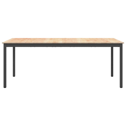 Dining Table Natural 200 x 100 x 75 cm Solid Pine Wood