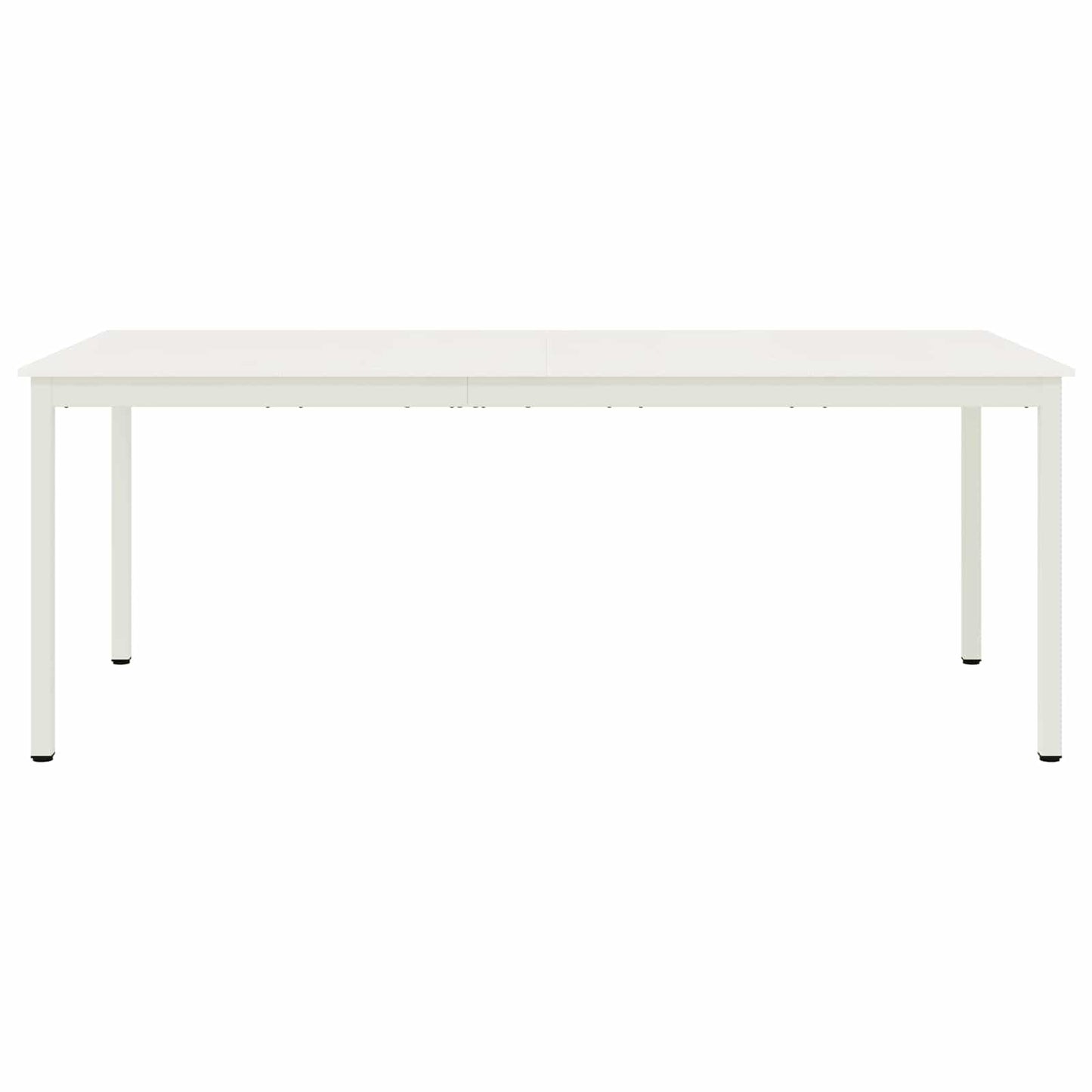 Dining Table White 200 x 100 x 75 cm Solid Pine Wood