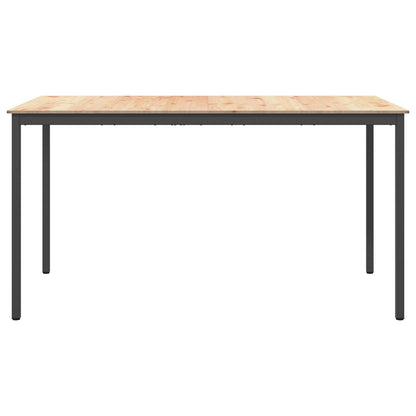 Bar Table Natural 200 x 100 x 105 cm Solid Pine Wood