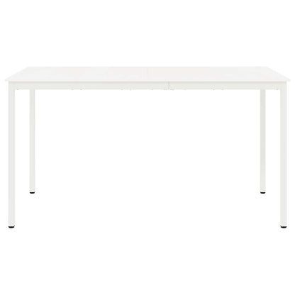 Bar Table White 200 x 100 x 105 cm Solid Pine Wood