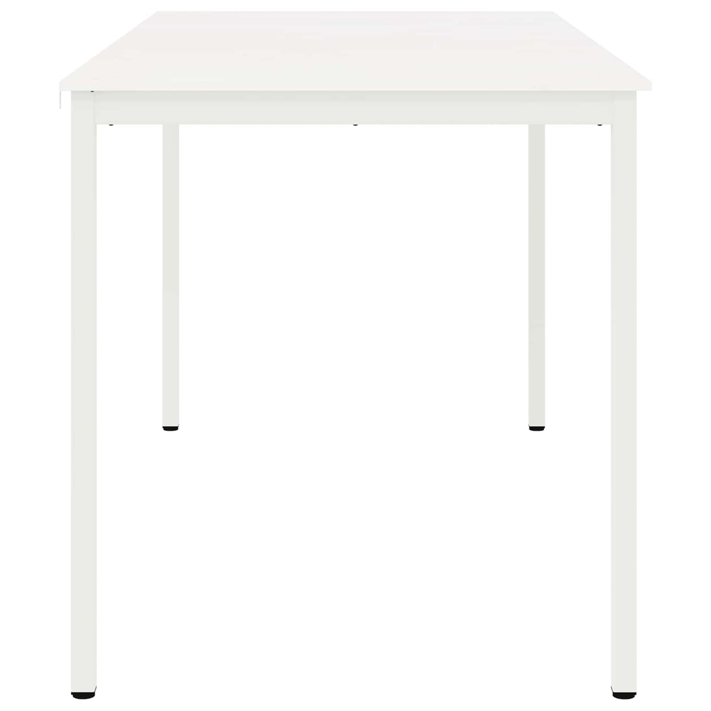 Bar Table White 200 x 100 x 105 cm Solid Pine Wood