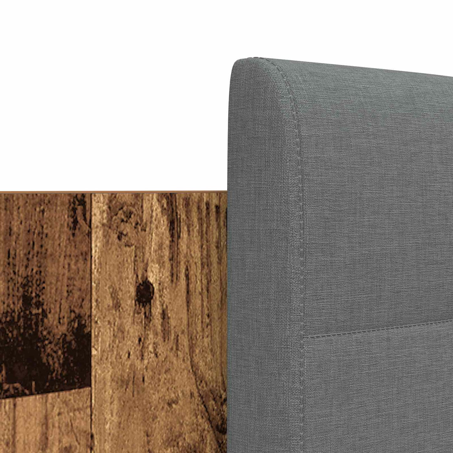 Bed Frame with Headboard Old Wood 200 x 200 cm Engineered Wood