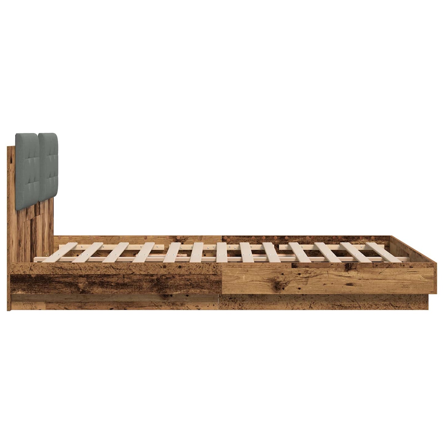Bed Frame with Headboard Old Wood 120 x 200 cm Engineered Wood