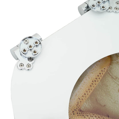 Soft-Close Toilet Seat 2 pcs Yellow and White 44 x 38 cm