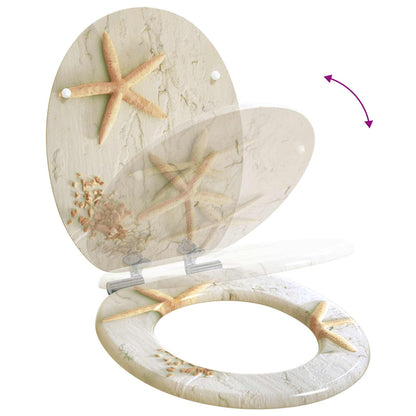 Soft-Close Toilet Seat 2 pcs Yellow and White 44 x 38 cm