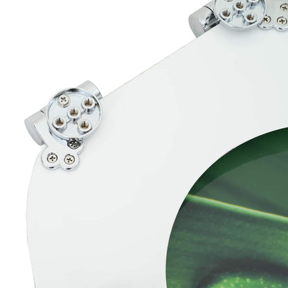 Soft-Close Toilet Seat 2 pcs Green Drop 44 x 38 cm MDF board