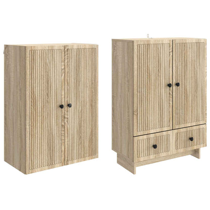 Cabinet Set 2 pcs Sonoma Oak 66 x 34.5 x 95 cm Engineered Wood