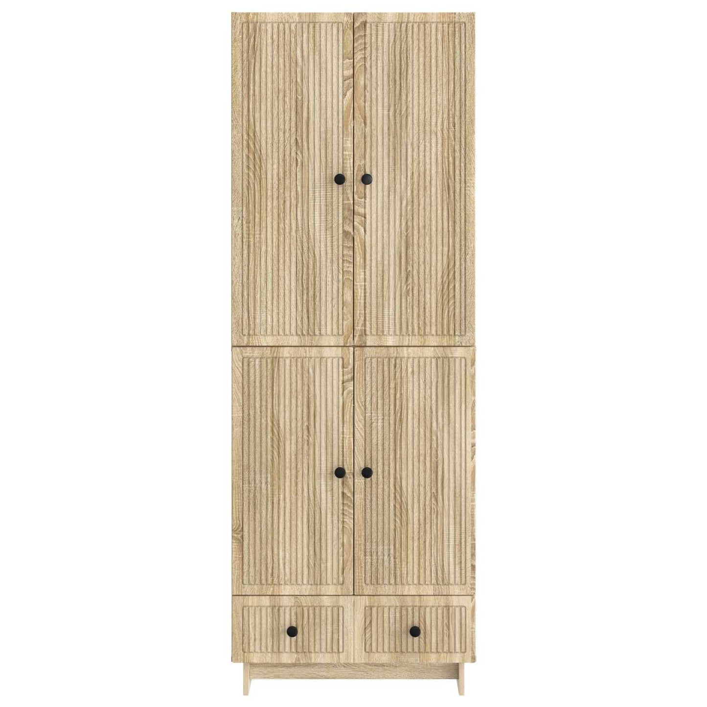 Cabinet Set 2 pcs Sonoma Oak 66 x 34.5 x 95 cm Engineered Wood