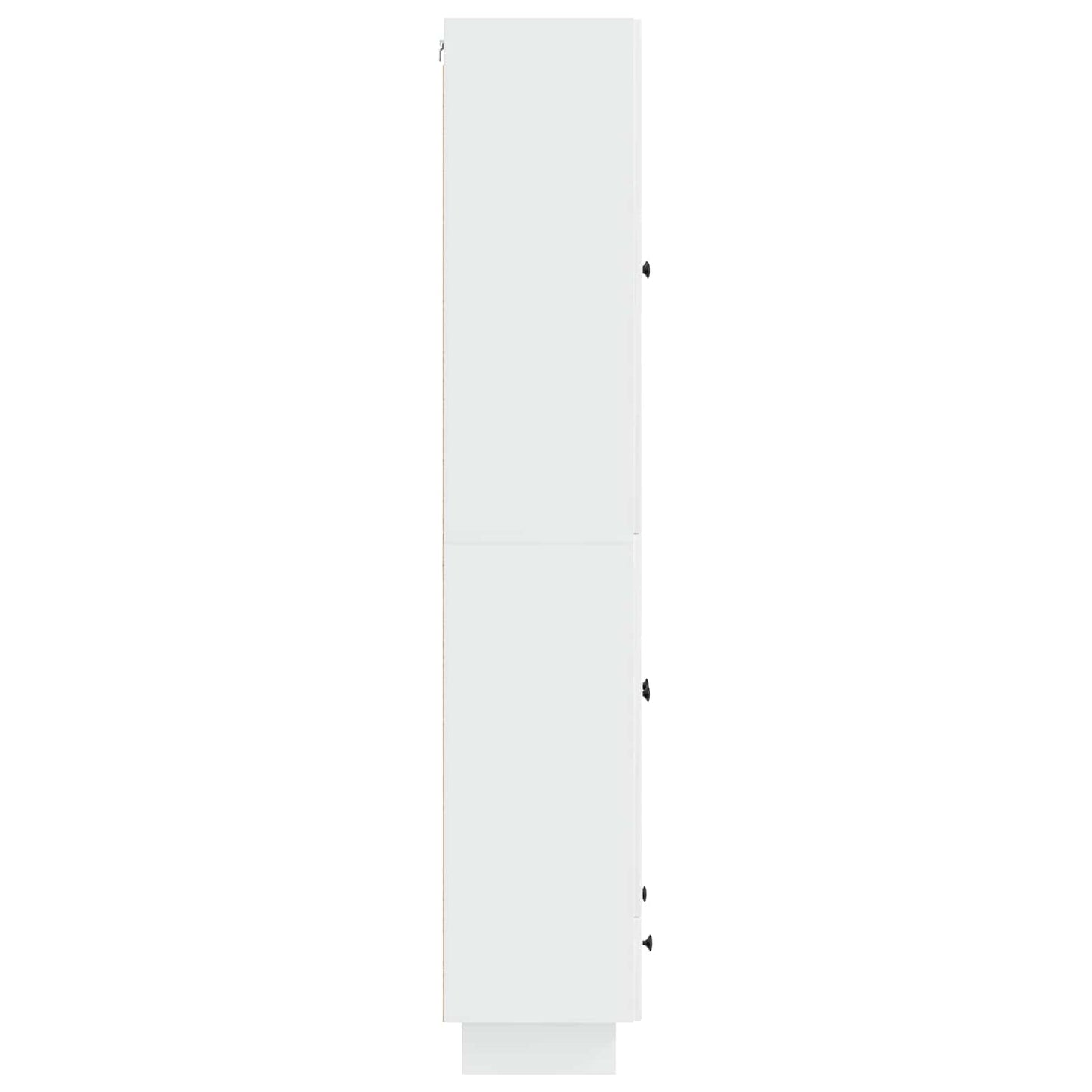 Cabinet Set 2 pcs High Gloss White 66 x 34.5 x 95 cm