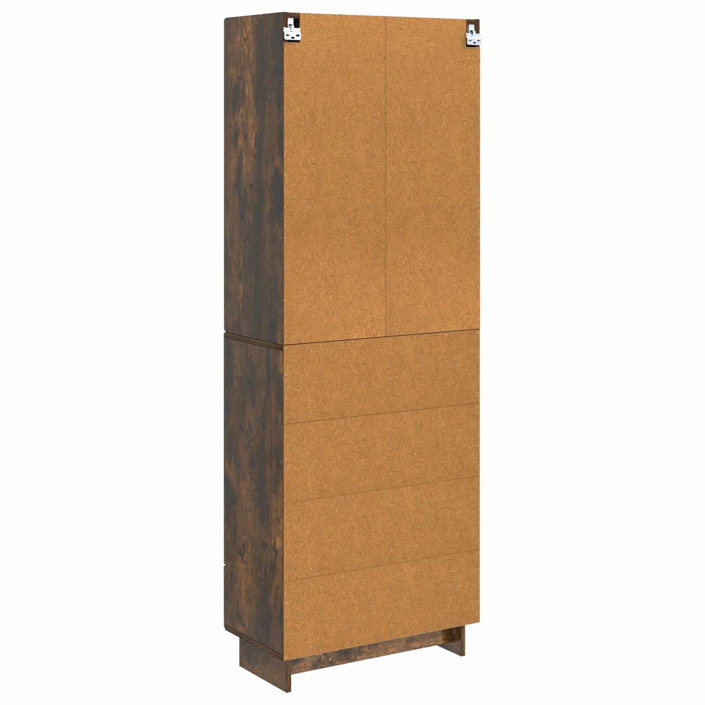Cabinet Set 2 pcs Smoked Oak 66 x 34.5 x 95 cm Engineered Wood