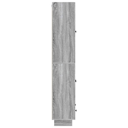 Cabinet Set 2 pcs Grey Sonoma 66 x 34.5 x 95 cm Engineered Wood