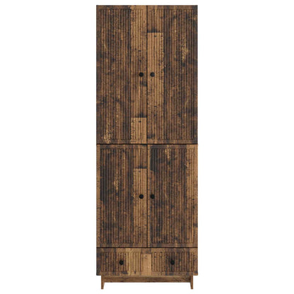 Cabinet Set 2 pcs Old Wood 66 x 34.5 x 95 cm Engineered Wood