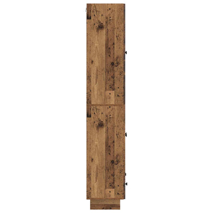 Cabinet Set 2 pcs Old Wood 66 x 34.5 x 95 cm Engineered Wood