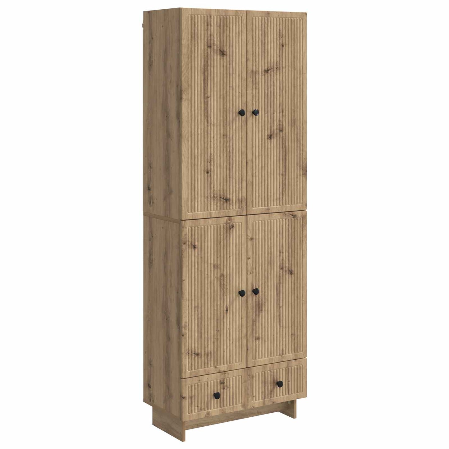 Cabinet Set 2 pcs Artisan Oak 66 x 34.5 x 95 cm Engineered Wood