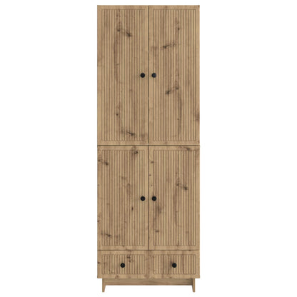 Cabinet Set 2 pcs Artisan Oak 66 x 34.5 x 95 cm Engineered Wood
